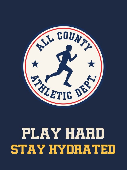 Play hard, stay hydrated